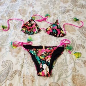 NWOT Victoria's Secret brand neon bikini two piece bathing suit